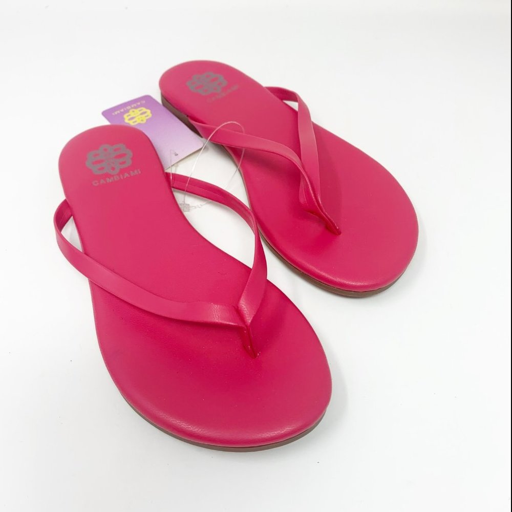 Cambiami Kids Fuchsia Pink Thong Flip Flop Sandals Size 2